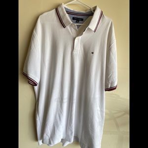 Men’s white Tommy Hilfiger polo shirt. 2XL. EUC.